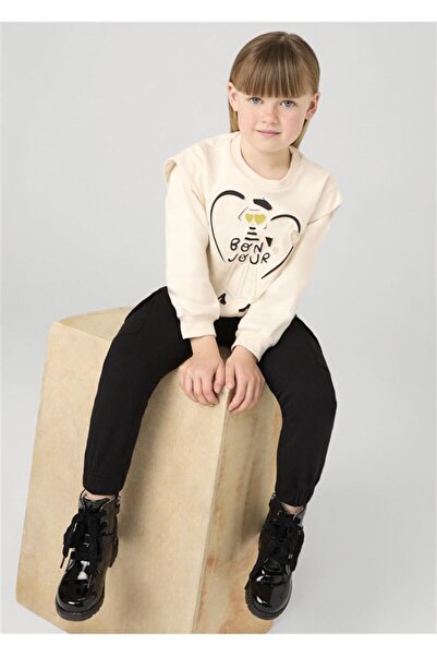 MAYORAL طقم بدلة رياضية للبنات باللون الأسود - 4887