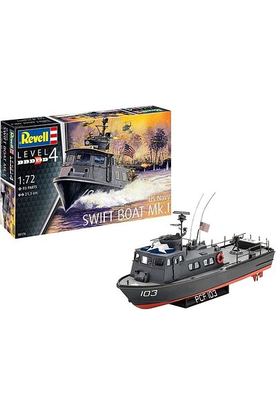 REVELL 05176 Us Navy Swift Boat Mk.I 1:72 Scale Unconstructed / Unpainted Plastic Model Kit