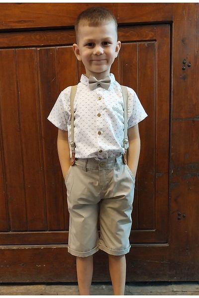Terry Patterned Shirt and Shorts Kids Baby Set