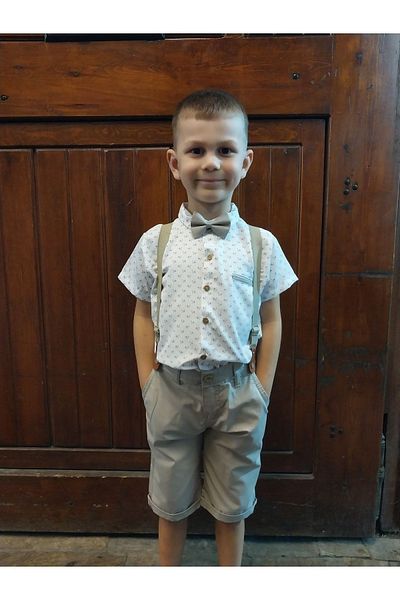 Terry Patterned Shirt and Shorts Kids Baby Set