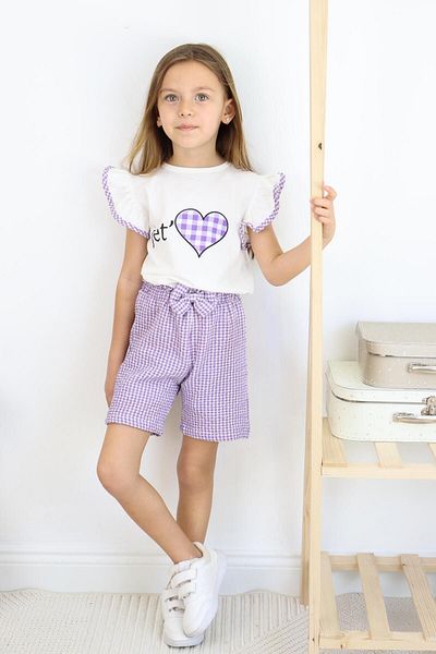 MiaBaby Set de costum dublu cu imprimeu Jet Love