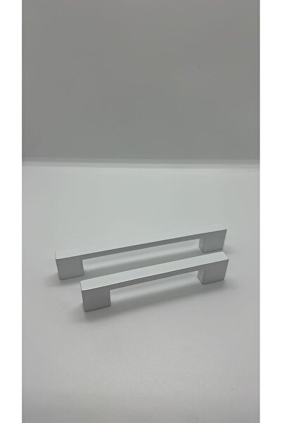 TRS MOBAKS Trs Nergis Köprü Alüminyum Metal 128 Mm Beyaz Çekmece Mutfak Dolap Vestiyer Kulp