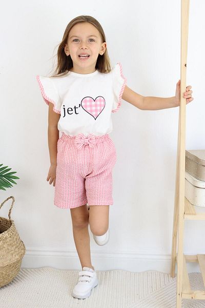MiaBaby Set de costum dublu cu imprimeu Jet Love