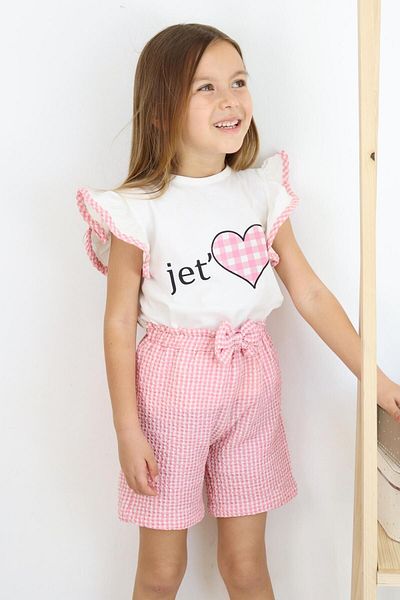 MiaBaby Set de costum dublu cu imprimeu Jet Love