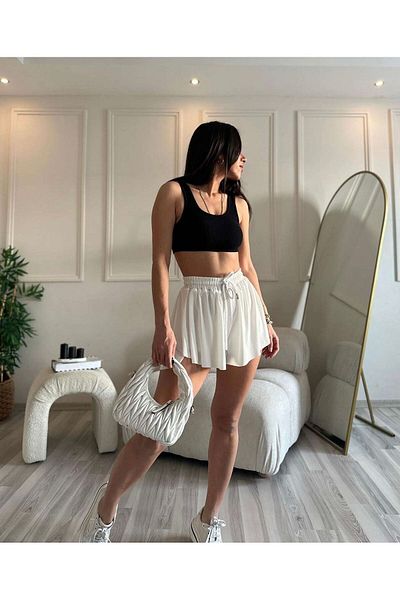 GÖZDE GİYİM Women's Loose Fitting Sports Leggings with Shorts