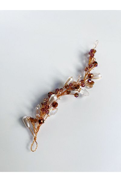 Miltonia Bridal Buckle - Engagement Henna Wedding Crown
