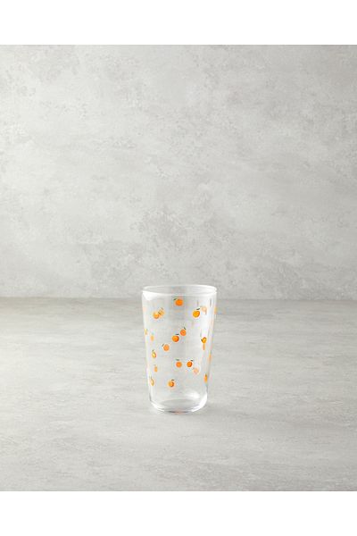 English Home Orange Orangeis Glass 3-Piece Cup - 400 ml