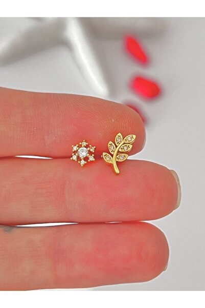 BY DİLEK ÇETİN ACCESSORY Çelik kıkırdak helix tragus piercing(2 adet)