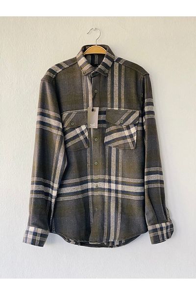 Retrobird Мъжка риза Lumberjack сива