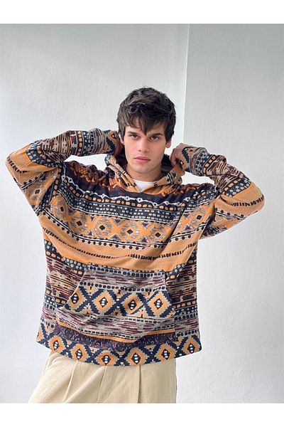 Retrobird Oversize Basic Hooded Sweatshirt Unisex Multicolor