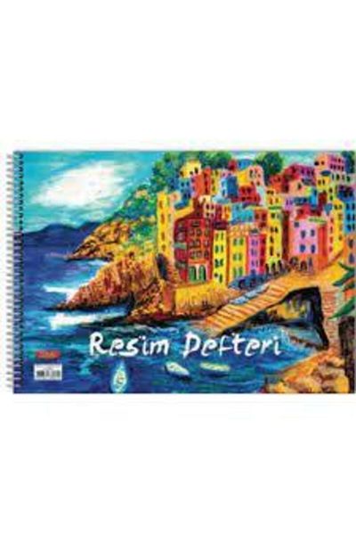 Tokaç Caiet de pictură cu sârmă 25x15 cm 15 coli