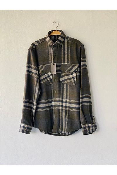 Retrobird Мъжка риза Lumberjack сива