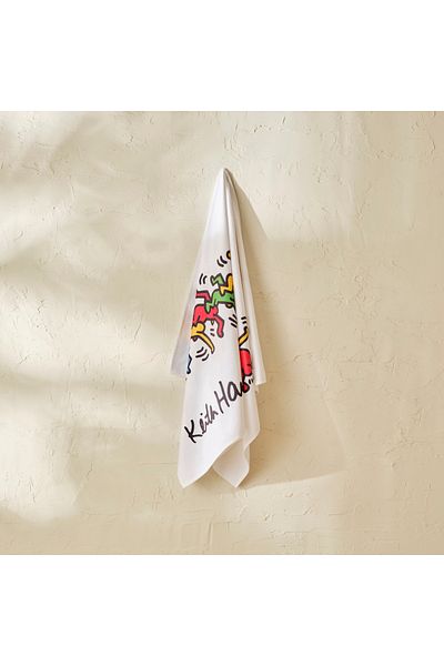 Bella Maison 100% Cotton Keith Haring Colored Beach Towel (90X160 cm)