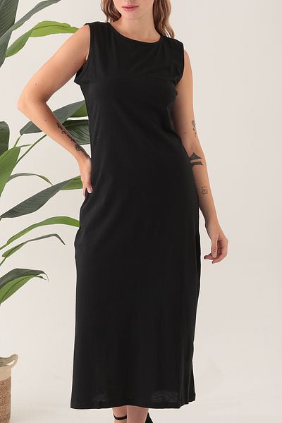 LİVE SPORT Rochie lungă din bumbac pentru femei de 120 cm - Pachet de 2 lenjerie de corp combinată