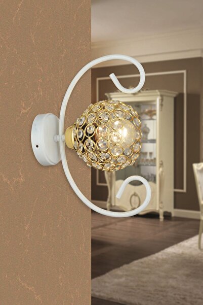 KARDELEN AYDINLATMA AVİZE White Butterfly Crystal Modern Sconce
