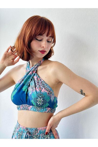 Retrobird Happy Hour Cross Lacing Bustier Γυναικείο Ροζ