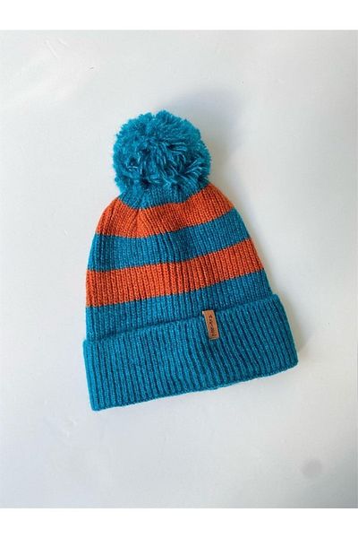 Retrobird Unisex Beret with Pompom Multicolor