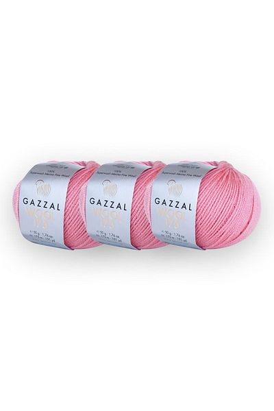 Gazzal Wool 175 Super Wash 50 Gr 3 Pack 100% Merino Μάλλινο Πλεκτό Χέρι (330)