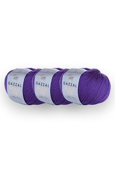Gazzal Wool 175 Super Wash 50 Gr 3 Pack 100% Merino Μάλλινο Πλεκτό Χέρι (335)