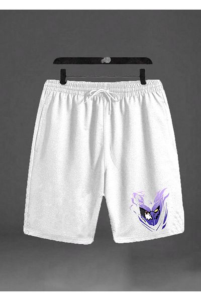 PENTHİLUS Naruto Anime Printed Uchiha Sasuke Susanoo Oversize T-shirt and Shorts Set