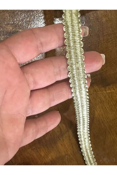 Gönülden Tasarım Αξεσουάρ ρούχων ραπτικής κορδέλας χακί σατέν 1 μέτρου - EN 1 CM