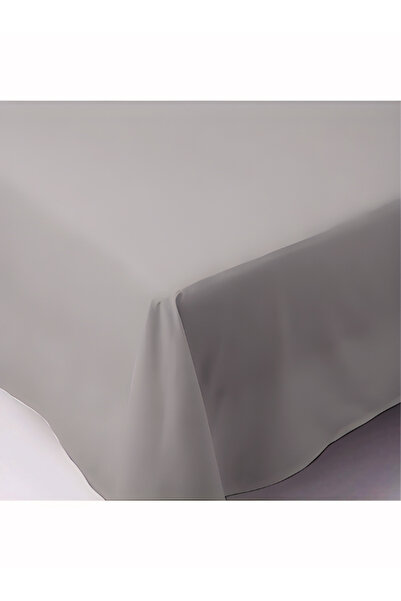 Lotusline Home Lüks Pamuklu Düz Beyaz Çarşaf Tek Kişilik 160*240