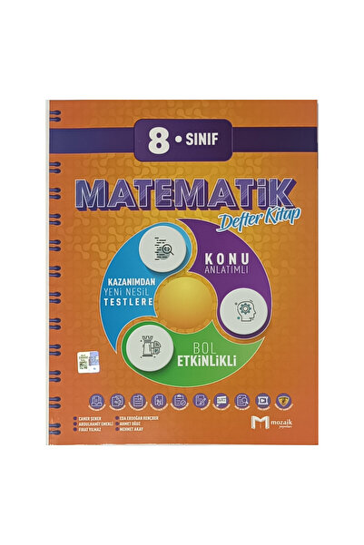 Mozaik Yayınları Mozaik LGS 8. Sınıf Matematik İntro Defter Kitap