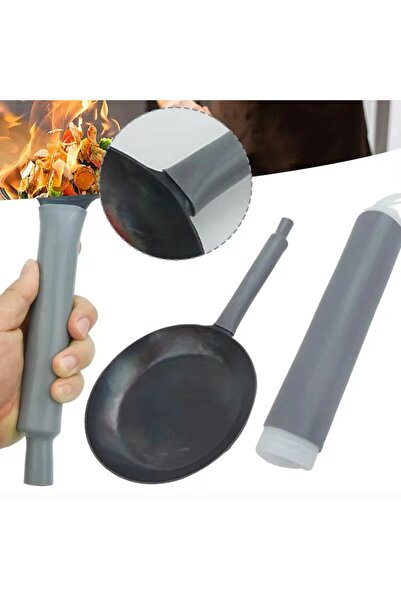 Hombak Silikon Tava Kolu Kol, Tencere Kolu Isı Yalıtımı Silikon Kapak, Siliko...