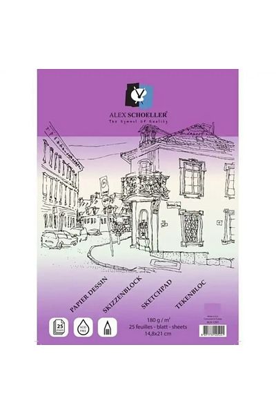 Alex Schoeller Alx-1241 Sketch Block A5 180 Gr 25 Pieces