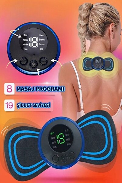 xolo Vurmalı Tens Masaj Cihazı 8 Farklı Masaj Seçeneği 19 Yoğunluk Seviyeli