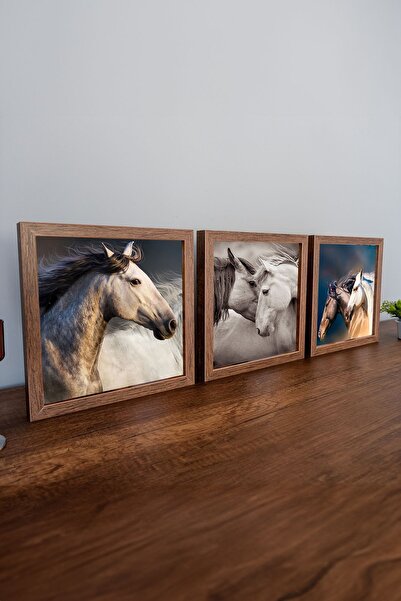 es çerçeve 25x25 Lüks Lake Kaplama Ahşap Duvar Çerçevesi (Kişiye Özel Fotoğra...