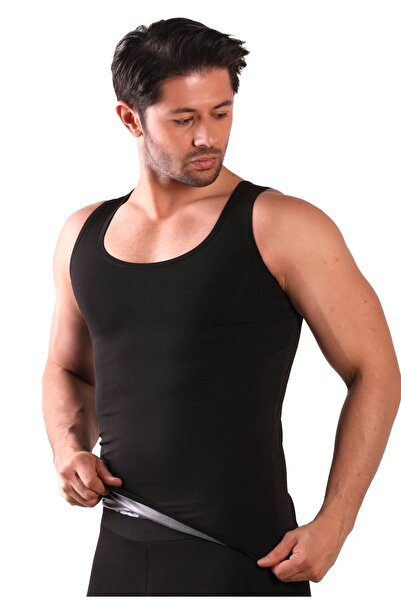 lovebox Plus Size Αδυνατιστικό λίπος που καίει ιδρώτα Σάουνα Θερμική φόρμα αθλητικής φόρμας Singlet and κολάν Ανδρικό σετ