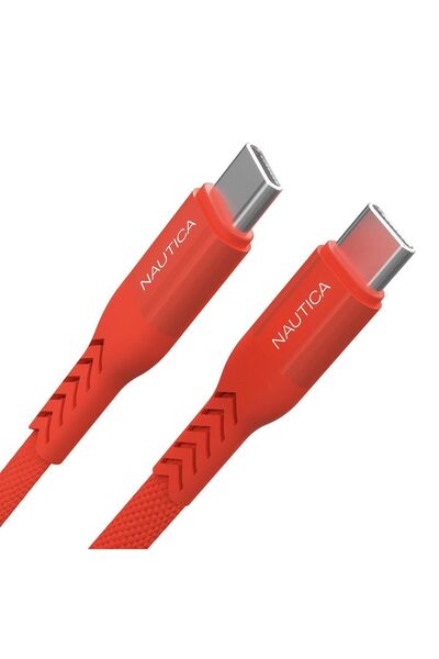 Nautica C30 Type-C to Type-C 65W Hızlı Şarj ve Data Kablosu 2.1M Kırmızı
