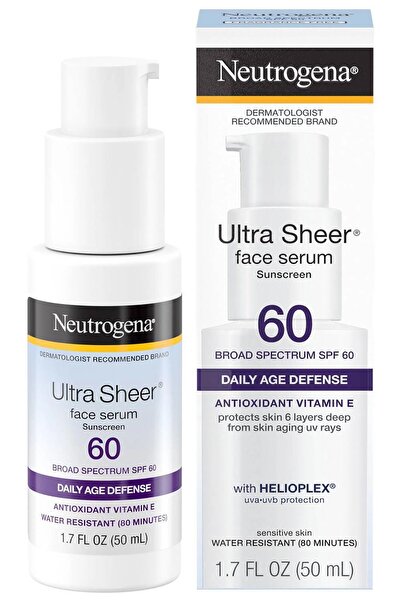 Neutrogena Ultra Sheer SPF60 Güneş Koruyucu Yüz Serumu 50ML