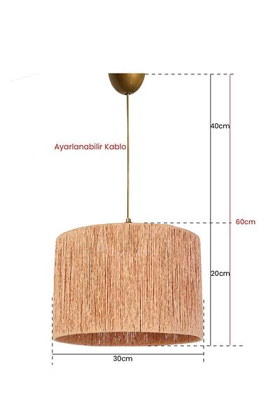 Hmydesign Roue Handmade Pendant Chandelier Natural