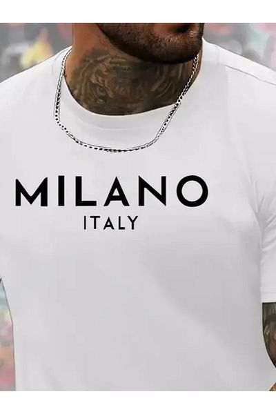 Elegan Avenue Ανδρικό μπλουζάκι Milano Printed Single Jersey