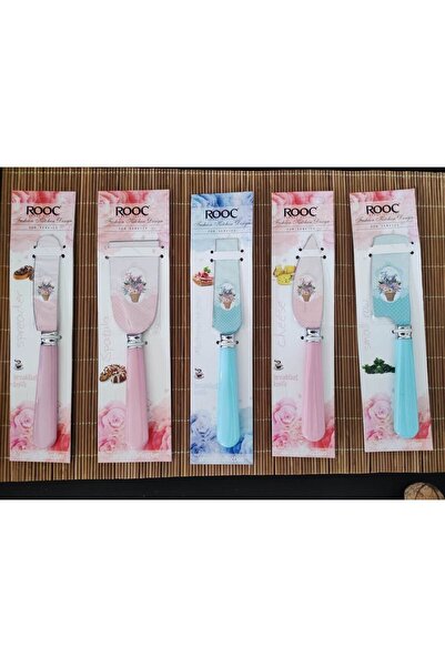 Rooc 5'li Pasta Seti Peynir Bıçağı Çeyiz Seti Kahvaltılık