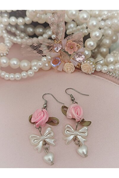 hbtasarim Fiyonk küpe y2k Fairycore küpe pinky