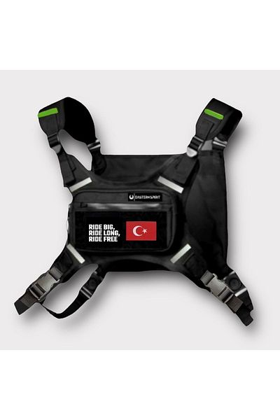 EASTERN SPİRİT Reflective Vest R1 Black (NEW LAW-FIT PRODUCED)