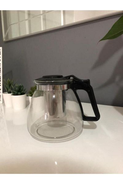 Pakiş Glass Teapot with Strainer 1100 ml (PINK)