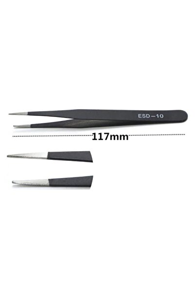 TLS Robotik 6 Parça Esd Paslanmaz Antistatik Cımbız Seti (ESD-10,ESD-11,ESD-12,ESD-13,ESD-14,ESD-15)