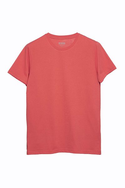 Coredra Ανδρικό μπλουζάκι Salmon Color Basic Regular