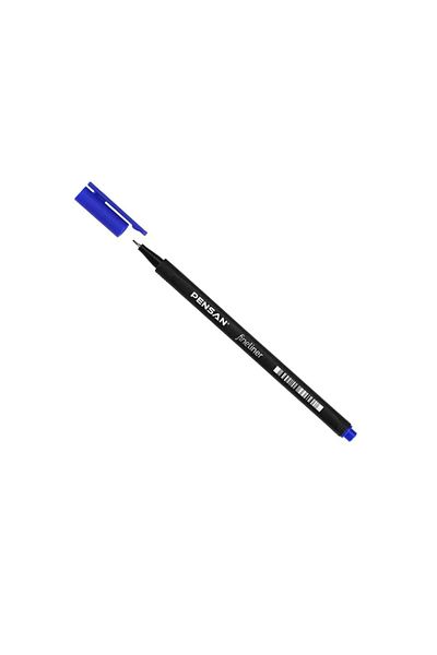 Pensan 0.4 Mm Blue Fineliner Pen - 3 Pieces