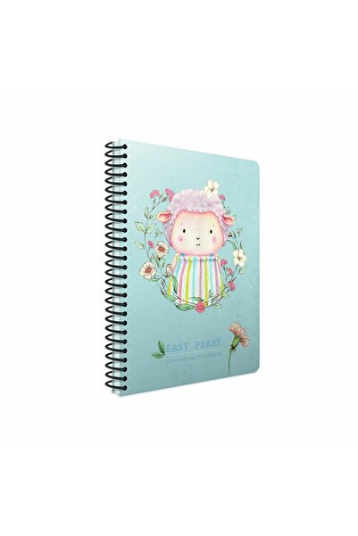 Gıpta Easy Peasy Spiralli Koyun Sert Kapak 120 Yaprak 17*24 Çizgili Defter