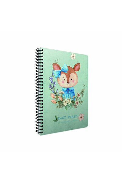 Gıpta Easy Peasy Spiralli Sincap Sert Kapak 120 Yaprak 17*24 Çizgili Defter