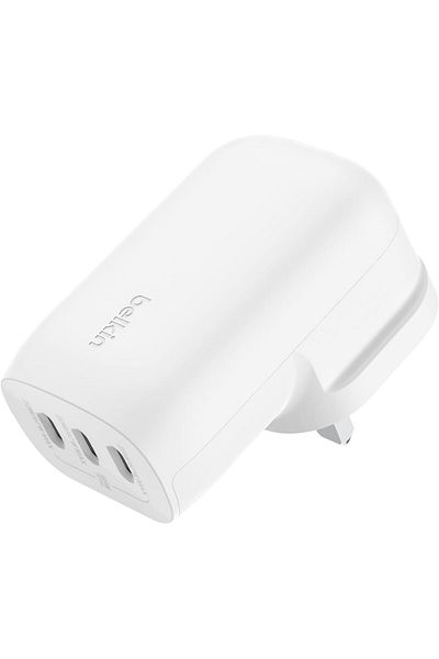 Belkin BoostCharge 3-Port USB-C 67W Wall Charger with PPS, Fast Charging for iPhone 15, Galaxy & More