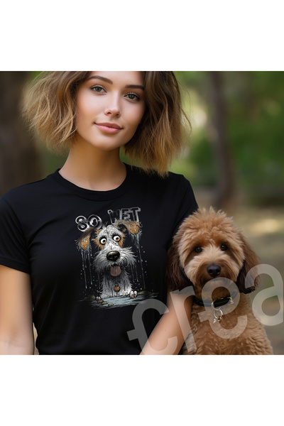 Crea Eymer Wear Premium crna majica - 100% pamuk , dizajn psa i ljubimca Štam...