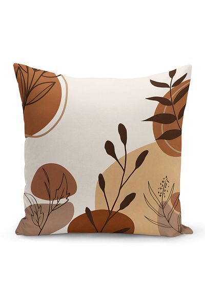 Bertille Home Series Minimalist Digital Printed Double Sided Throw Pillow Cover