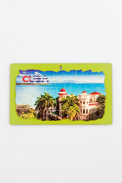 Dünyadan Hediyeler Pictură în frescă cu tematică cubaneză, din lemn, neagră Nr.1