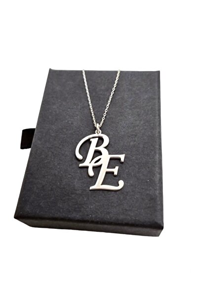 Genel Markalar B,E Harfli 925 Ayar Gümüş Kaplama Kolye (İstediğiniz Harf ve Rengi Soru Cevap Bölümünden Belirtiniz)
